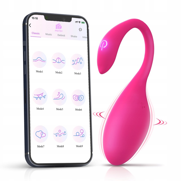 Wibrator sterowany aplikacją wibrujące jajko APP