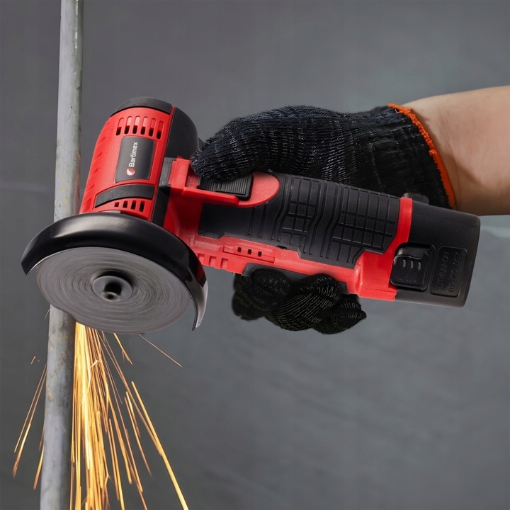 Szlifierka Kątowa Akumulatorowa MINI 2x 2,0Ah Zestaw Gumówka Kątówka