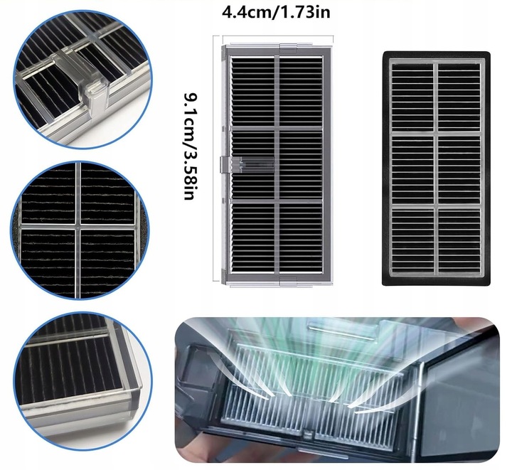 ZESTAW FILTRY SZCZOTKI WORKI DO DREAME X40 ULTRA COMPLETE / X40 PRO /