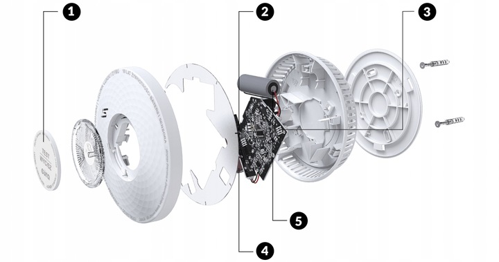 2w1 Czujnik CZADU tlenku węgla i dymu 10lat żywotności wbudowana