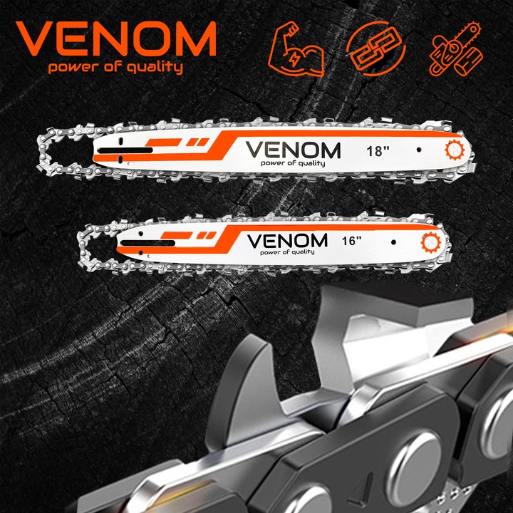 PIŁA SPALINOWA PILARKA ŁAŃCUCHOWA 5,9KM 58CC 4xŁAŃCUCH 2xPROWADNICE