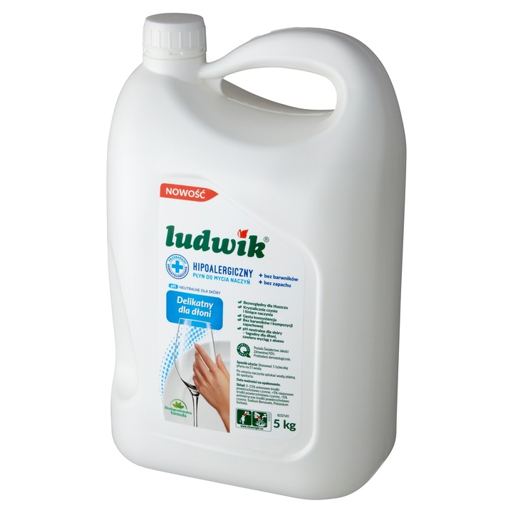 LUDWIK Hipoalergiczny płyn do mycia naczyń 5 kg