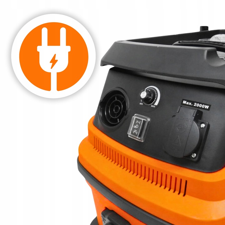 ODKURZACZ PRZEMYSŁOWY BEZWORKOWY Z OTRZĄSACZEM DO GIPSU MOKRO DUŻY