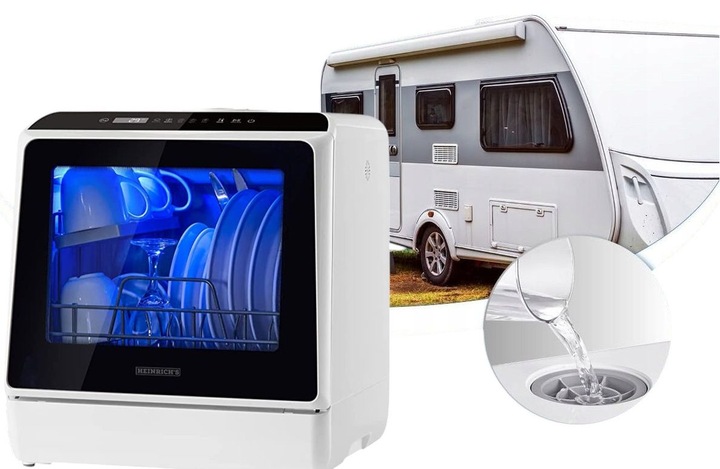 Mini ZMYWARKA PRZENOŚNA 2w1 Stołowa z Zbiornikiem na Wodę Turystyczna