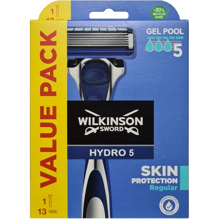 Zestaw do Golenia WILKINSON Hydro 5 Skin 13x Wkłady + Rączka