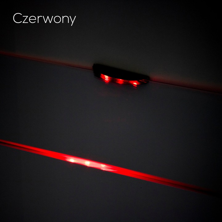 KPL.6x Klips PCV LED do szklanej półki +zasilacz