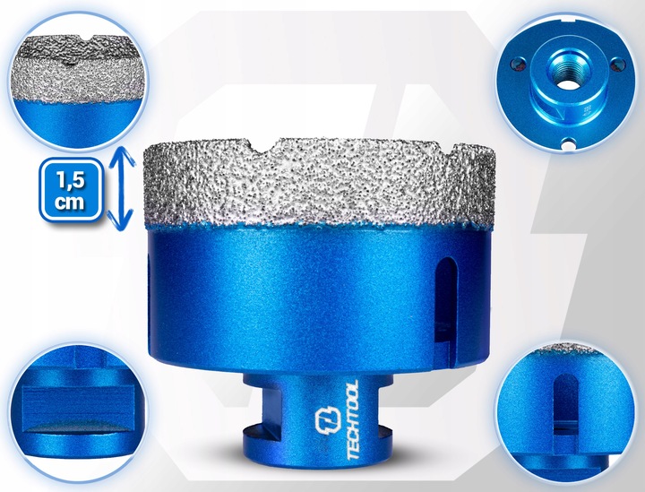 OTWORNICA DIAMENTOWA KORONKA DO GRESU PŁYTEK ZESTAW OTWORNIC