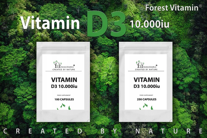 FOREST WITAMINA D3 10000iu 100 kaps MOCNA ZDROWIE