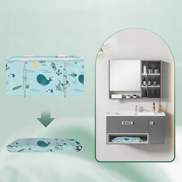 Wanna składana przenośna dla rodziny dorosłych głęboka SPA PCV duża DO