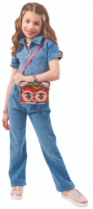 PURSE PETS PURRISMA ZEBRA TOREBKA INTERAKTYWNA Z OCZAMI I DŹWIĘKIEM