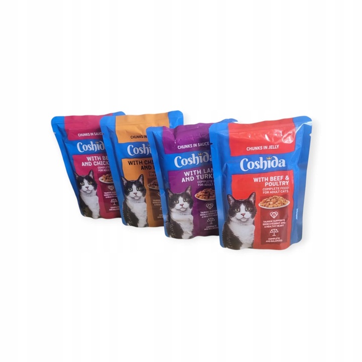 Mokra karma dla kota Coschida MIX 4 smaki 40saszetek