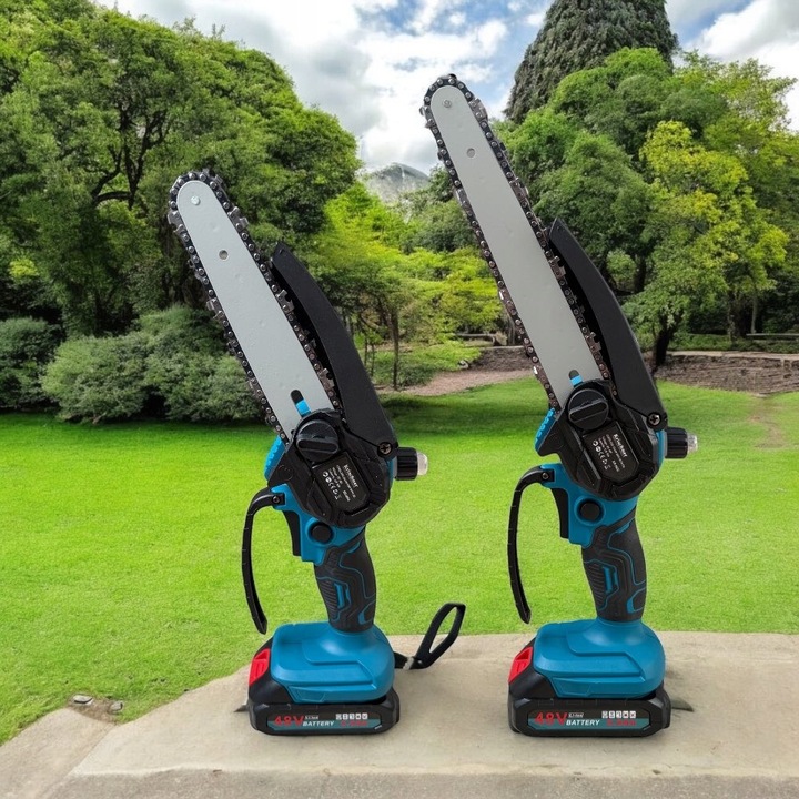 Piła AKUMULATOROWA Łańcuchowa Pilarka Do GAŁĘZI z 2 AKU 8 CALI