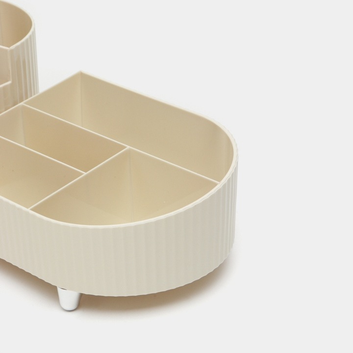 Organizer obrotowy biurowy i kosmetyczny kuferek elegancki pojemnik