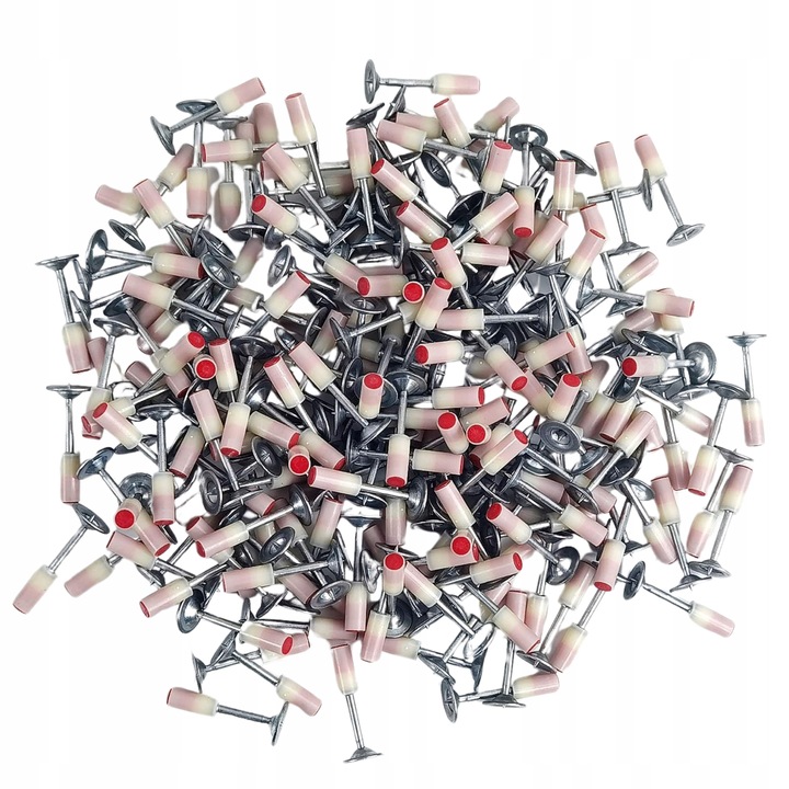 200x Gwoździe do betonu metalu drewna do pistoletu ręcznego