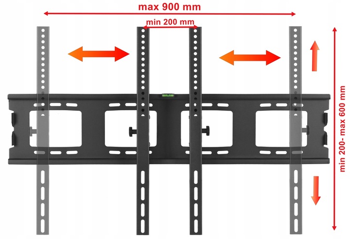 SUPER Mocny Uchwyt do Telewizora 55 58 65 75 77 82 83 85 86 98 cali