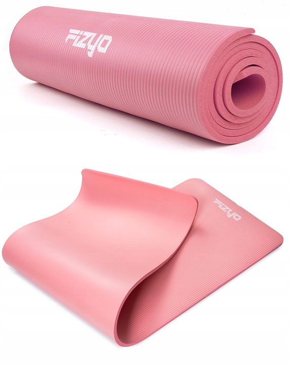 GRUBA Mata Gimnastyczna do Ćwiczeń Jogi Pilatesu 190x60 NBR Fitness 1,5cm