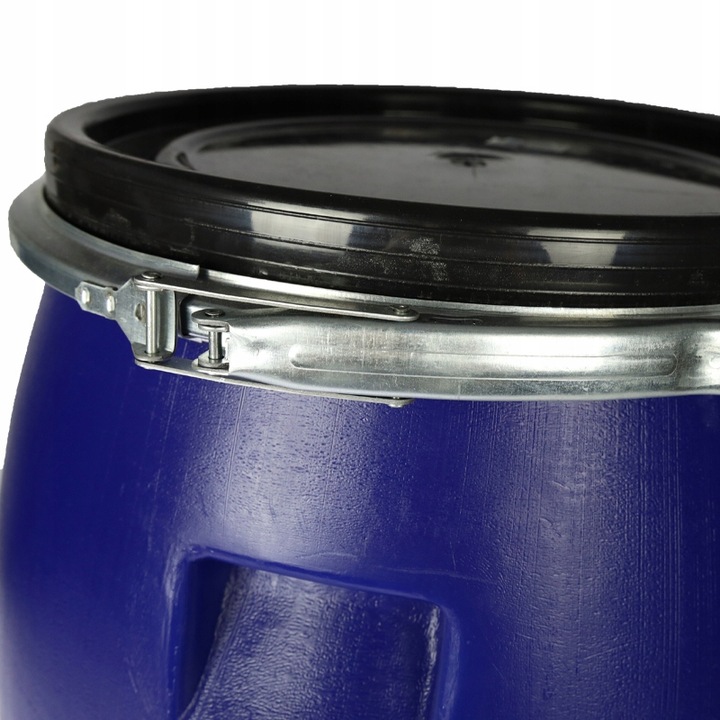 BECZKA PLASTIKOWA 60 L DO KISZENIA KAPUSTY NA WODĘ DESZCZÓWKĘ Z OBEJMĄ NOWA