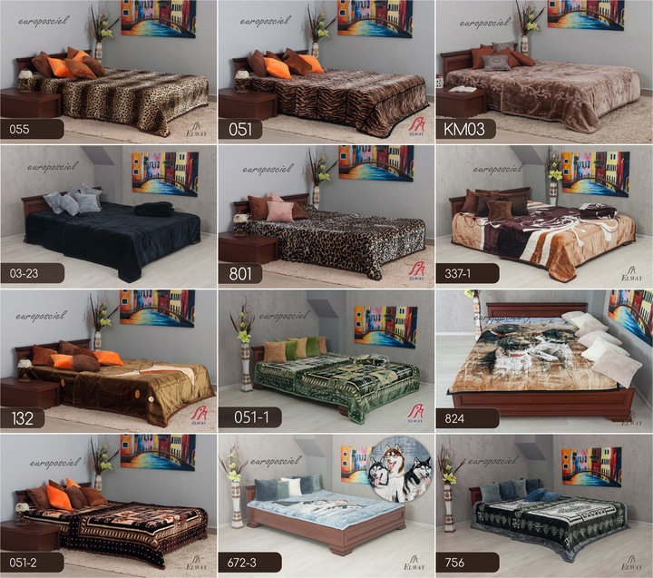 Koc narzuta 160x210 ELWAY GRUBY