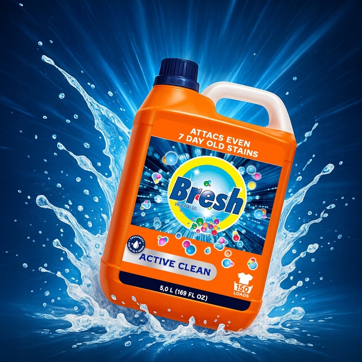 Bresh 600 PRAŃ żel płyn do Prania 20L Ultra-koncentrat usuwa plamy do 7 dni