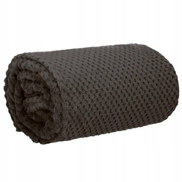 GRUBY KOC CIEPŁY NARZUTA DWUSTRONNA NA ŁÓŻKO KANAPĘ 220x200 cm PLED MIĘKKI