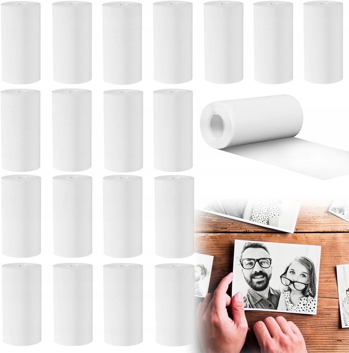 Papier Termiczny Rolki do Mini Drukarki Drukuś Aparatu Natychmiastowego x10