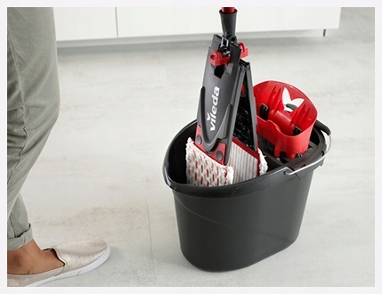 MOP VILEDA ULTRAMAX BOX ZESTAW WIADRO WYCISKACZEM DRĄŻEK WKŁAD