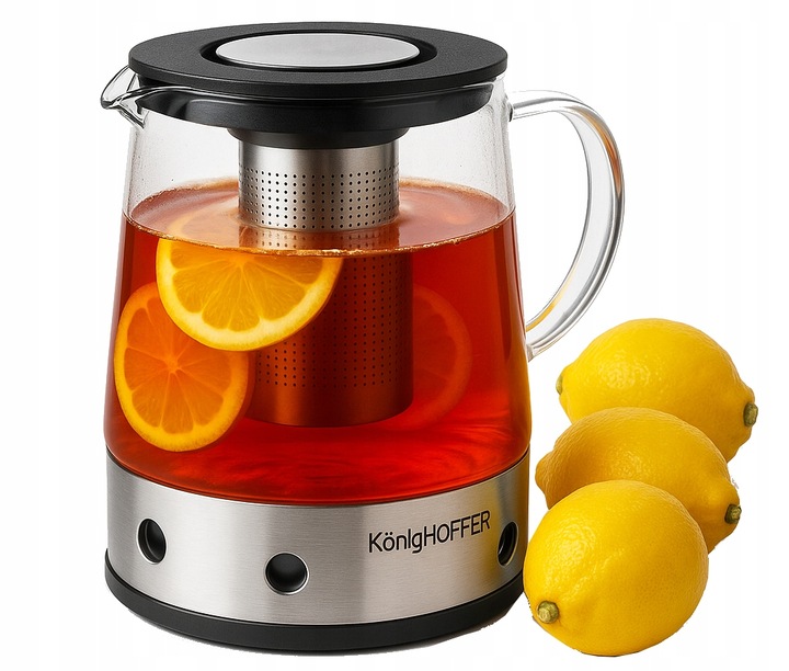 DZBANEK do KAWY HERBATY Ziół z ZAPARZACZEM i PODGRZEWACZEM Andrea 1,5 Lit.