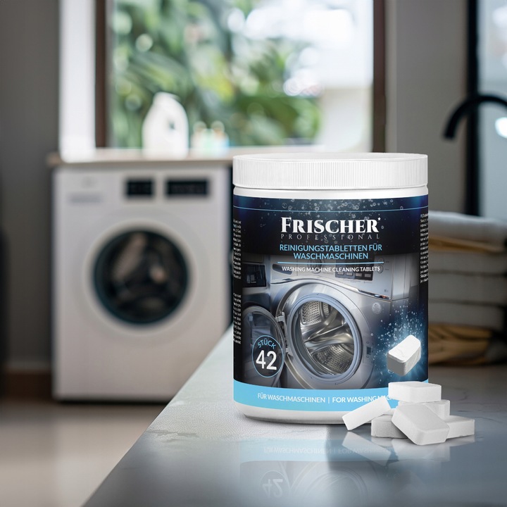 TABLETKI DO CZYSZCZENIA PRALKI ODKAMIENIAJĄCE NEUTRALIZUJĄCE ZAPACH 42szt