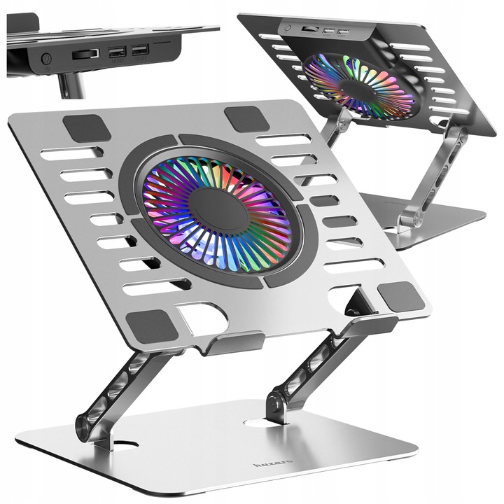 Podstawka Chłodząca pod laptopa REGULOWANA Huzaro Hold 4.0 RGB