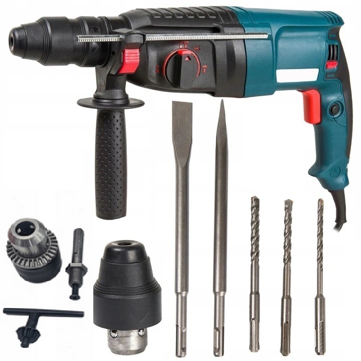 MŁOTOWIERTARKA MŁOT UDAROWY WIERTARKA SDS+ MOCNA 3050W WALIZKA DUŻY