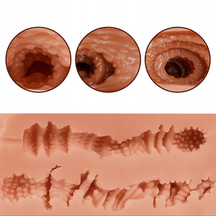 Sztuczna Pochwa Masturbator Meski Realistyczny Tyłek 3D z Pochwą