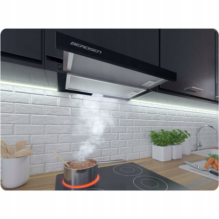 OKAP PODSZAFKOWY TELESKOPOWY KUCHENNY 50cm BERDSEN