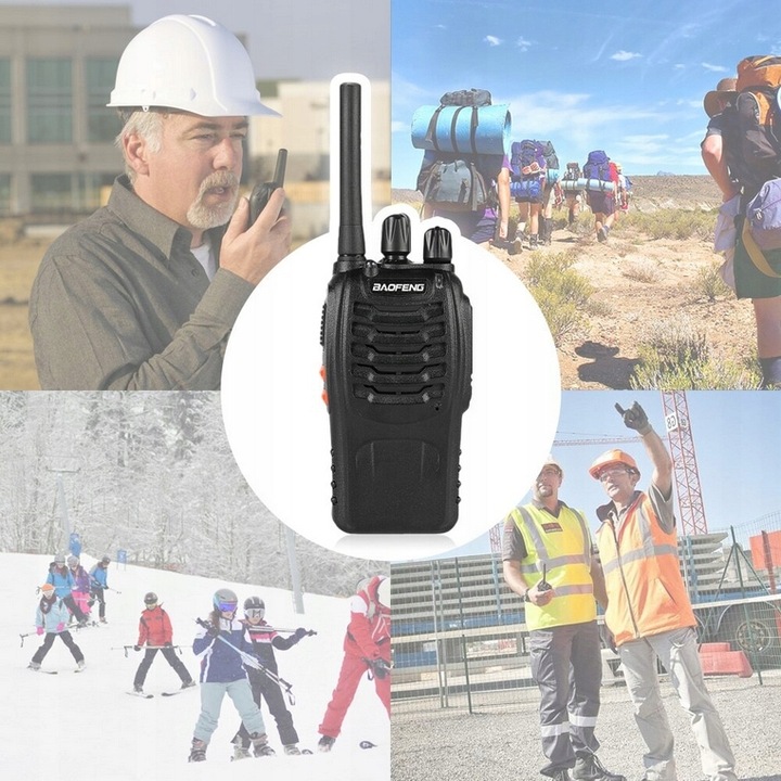 2x WALKIE TALKIE Krótkofalówki BAOFENG BF-888S Radiotelefon PMR DUŻY ZASIĘG