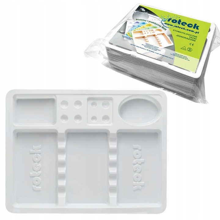 TACKI STOMATOLOGICZNE JEDNORAZOWE NA NARZĘDZIA BIAŁE 100SZT