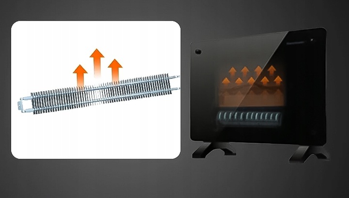 Grzejnik elektryczny XTECH 2500W WiFi termostat LED pilot konwektorowy