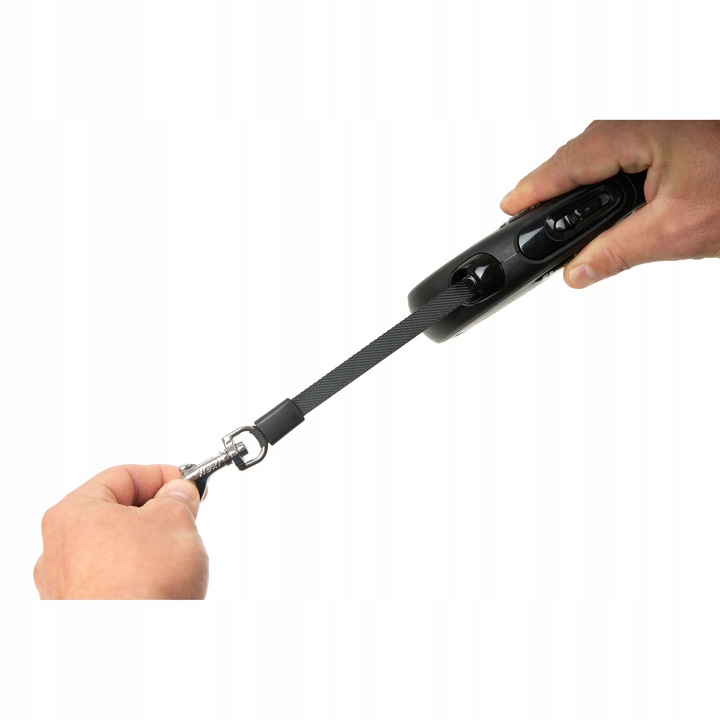 Smycz Automatyczna Dla Psa Flexi Classic S Taśma 5m Czarna Do 15kg