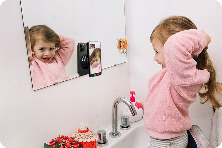 UCHWYT MAGNETYCZNY SAMOCHODOWY Z PRZYSSAWKĄ MAGSAFE QI INDUKCYJNY 15W