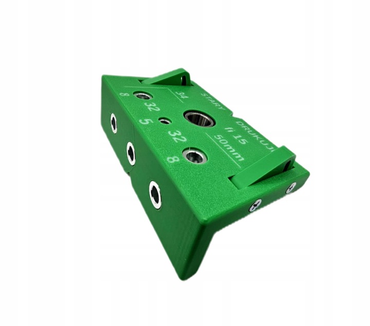 Przymiar z blokadą do wiercenia otworów pod kołki i mimośrody | pyta