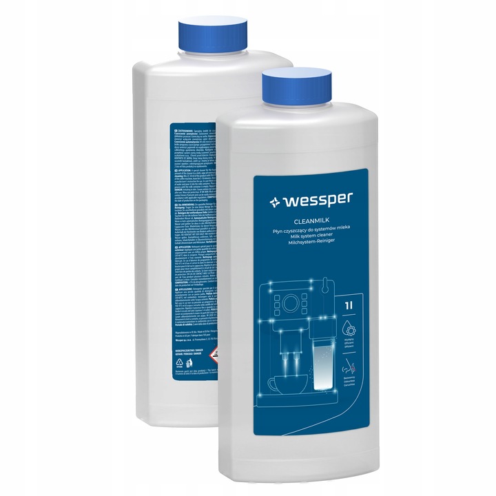 Wessper płyn do czyszczenia systemu mleka w ekspresie 1000ml – usuwa