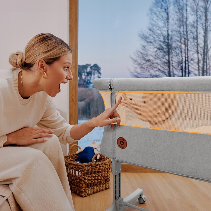 Łóżeczko dostawne, wolnostojące, kołyska 3w1 zestaw dodatków Lionelo Aurora