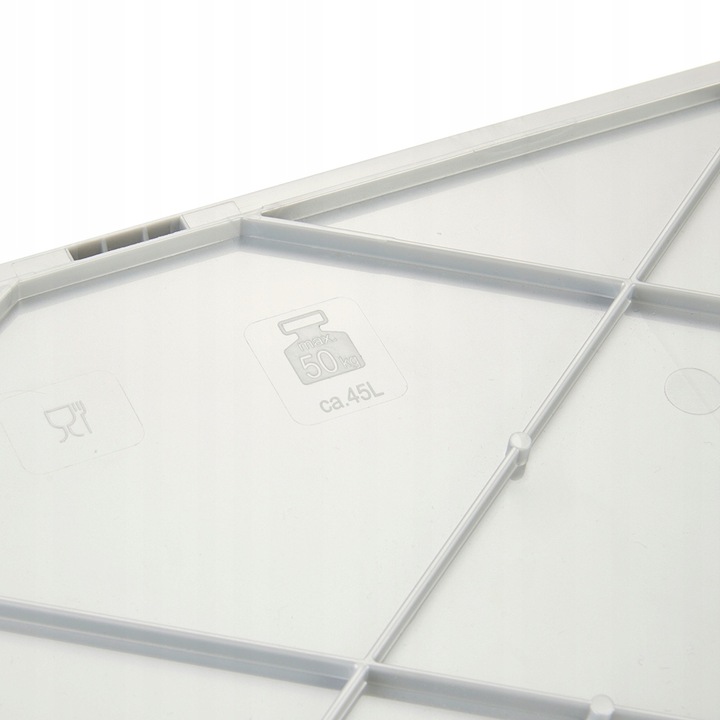 Składany kosz Keeeper BEN 45l z Soft Touch uchwytami grafit udźwig do