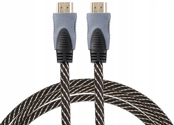 KABEL PRZEWÓD MOCNY HDMI 2.0 4K 3D UHD 5m MIEDŹ PREMIUM 48 bit