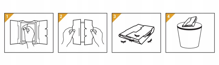PUŁAPKA LEP NA MOLE SPOŻYWCZE KUCHENNE ODZIEŻOWE UBRANIOWE 2W1 10 SZT