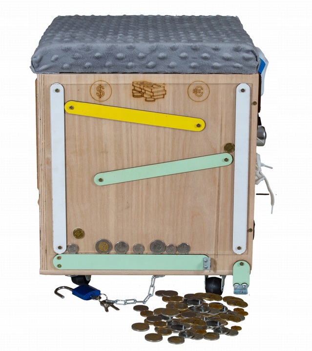 PUFA Manipulacyjna Na Zabawki Tablica Skrzynia