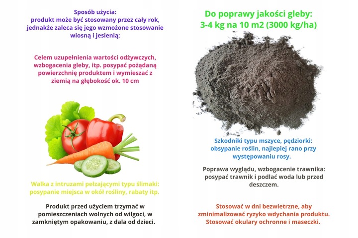 Mączka bazaltowa naturalny nawóz do roślin warzyw 19,5 kg