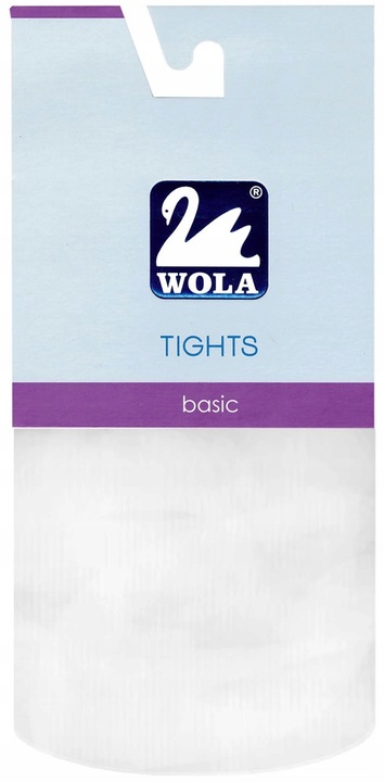 WOLA RAJSTOPY GŁADKIE BAWEŁNA 140/146 BIAŁE