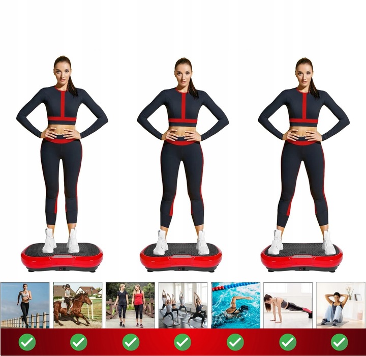 PLATFORMA WIBRACYJNA MASAŻER TRENING CAŁEGO CIAŁA WYSZCZUPLAJĄCA WIBRUJĄCA