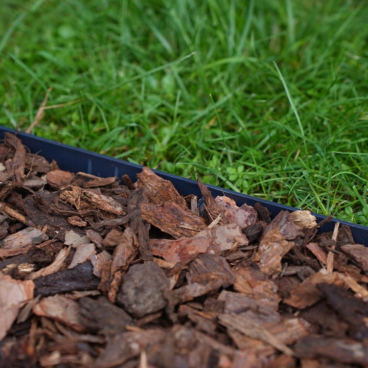 OBRZEŻE OGRODOWE 10m czarny 4,5cm trawnikowe border tworzywo + kotwy