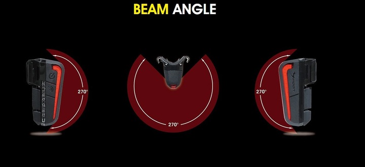 Lampka rowerowa tylna MOON CERBERUS 150lm
