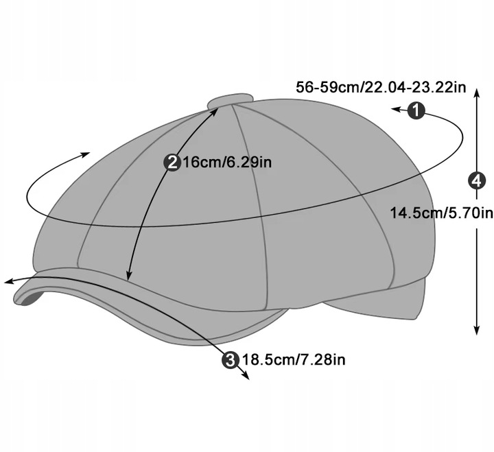 Elegancki Męski denim Kaszkiet Czapka Peaky Blinders Thomas Shelby